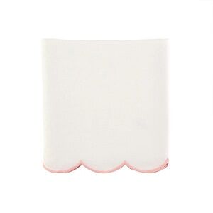 CAITLIN WILSON Scallop Crib Skirt in Blush